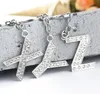 26 A a Z Crystal Letras Inglês Inicial Chaveiro Chave Chave Titulares Saco Pingente Charme Moda Jóias Presente Epacket Navio Livre