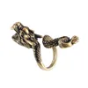 Retro Punk Dragon Anello portasigarette per uomo Donna Bronzo Apertura regolabile Sigarette Accessori per fumatori C0310 743 R2