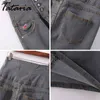 TATARIA Plus Size Denim Skirts For Women Slim Summer Pencil Skirt Female High Waist Botton A-line Jeans Mini Jupe Courte Sexy 210514