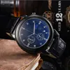 Lua fase design masculino assistir top brand mass relógios de couro preto quartzo de luxo machado wristwatch data automática velocidade cronógrafo st3170278