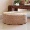 Almofada/travesseiro decorativo vender tapete de meditação tecelagem de vaso de vaso de palha grossa de palha redonda Janela