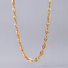 Chains Titanium Steel Gold-plated Acacia Bean Necklace Female Clavicle Chain Simple Cold Wind Net Red Tide Accessories