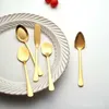 Cucchiai in acciaio inossidabile in acciaio oro oro vintage marmellata di formaggio di formaggio utensile dessert cucchiaio caffè mescolando