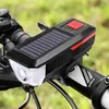 ホーン3モードT6 LEDバイクフロントランプUSB充電式フラッシュライトロードマウンテンベル - グリーン中国