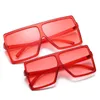 Set Fashion Kids Little Sunglasses Candy Pink Kid Shades Oversized Square Child Women Sun Glasses Matching Pair Of Sunnies