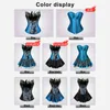 NXY sexy set Peacock Blue Corset Top Tutu Skirt Peakcock Costume Blue Corset Dress Satin Bustier Corsets Lingerie for Women Plus Size 1129