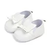First Walkers Baby Girl Lovely Bow PU Princess Shoes Born Infant Anti-slip Crib Toddler