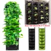 Planters & Pots 7 Pocket Planting Bag Hanging Wall Vertical Fabric Planter Flower Growing 2