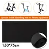 150*75cm Treadmill Mats Stepper Shock-Absorbing Towel Enlarged Thickening NBR Exercise Sport Non-slip Home Gym Fitness Pads Gymnastics Floor Bike Dance Mute Cusion