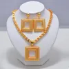 Örhängen halsband lyxiga dubai smycken uppsättningar för kvinnor guldfärg etiopiska hängen halsband i mitten av östra arabiska afrikanska bröllop5690564