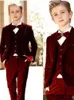 Men's Suits & Blazers 2022 Latest Velvet Kids Children Attire Wedding Blazer Formal Wear Suit Boy Birthday Party Business 3 Pieces