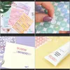 Craft Tools Arts, Crafts Gifts Home & Garden Drop Delivery 2021 Numeric Lovely Girl Diy Scrapbooking Happy Planner Creative Junk Magazine Env