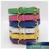 Corolful Designer New PU Leather Soft Padded Small Dog Collar Pet Puppy Cat Perro Collars with Strong Buckle for dogs Pitbull Factory price expert design Quality