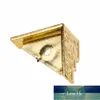 20st Gold Jewelry Box Wood Case Dekorativa fötter Ben Corner Protector Furniture Plastic7248601