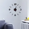 Orologi da parete Orologio 3D Numeri romani fai da te Design moderno Specchio Soggiorno Camera da letto Decorazione Adesivi