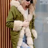 Cappotti invernali da donna Elegante giacca in pelliccia sintetica con cappuccio e spessa calda con cardigan a maniche lunghe da donna 210428