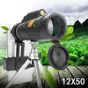 Telescope & Binoculars 4K 12x50 Professional Monocular Powerful Long Range Portable HD BAK4-Prism FMC Lll Night Vision For Camping