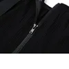 ゴシックブラックオフショルダー女性ティージッパー半袖ストラップTシャツ夏のファッションストリートウェア因果女性クロップトップ210430
