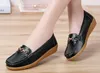 2020 new real cowhide soft sole mom shoes peas shoes women casual shoes