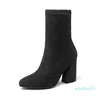 Boots Big Size 9 10 11 12 Women Shoes Ankle For Ladies Woman Winter Sequined Stretch Sleeve 3095