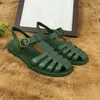 Sandali da uomo con cinturino in gomma con fibbia Summer Original Outdoor Casual Shoe Beach Gladiator Pantofole da giardino Nero Bianco taglia 38-45