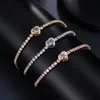 Bracciale tennis Bracciali a catena regolabili moda donna cubic zirconia oro rosa regalo d'amore gioielli di lusso lucidi253r