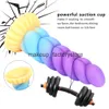 Massage Silicone Anal Plug Color Realistic Dildo Lämplig för kvinnor med stor storlek G-Spot Stimulation Vagina Anal Dildo Exotic Adult 18