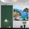 Paesaggio mediterraneo Paesaggio Paesaggio dipinti ad olio su tela per soggiorno Decorazione murale Modern Wall Art Immagini Handpainted Nessuna inquadro