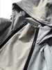 Double Breasted Pockets Turn-Down Collar Anorak Cargo Jacket for Men 210818