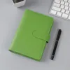A5/A6 Colorful Creative Waterproof Macarons Binder Hand Ledger Notebook Shell Loose-leaf Notepad Diary Stationery Cover School Office 676 V2
