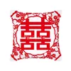 Kinesisk stil kuddeväska bröllop kudde täcke dekoration hushållsartiklar kort plysch kudde täcke t2i52926