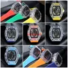 2021 New Arrival Watch dla Mężczyzn Sport Wristwatch Przezroczyste Dial Zegarek Kwarcowy Pasek silikonowy