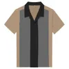 Big Size overhemden heren Bluse Herren Kurzarm Industrial Color Block Shirt,Vertikal gestreifte Herrenhemden Button-Down-Kleid 210527