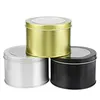 2021 NEW Aluminum Tins Jars Metal Round Tin Containers Storage Gift Boxes with Clear Top Window Home Baking Mold Cake Pan