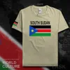 南スーダンメンズTシャツジャージ国立チームTシャツコットンTシャツジム服トップスティーカントリースポーツスーダンSSD X0621