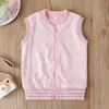 Summer Baby Infant Rompers Girls Clothes Sleeveless Sequin Fashion Zipper Shirt Pink Shorts Costume 12M-5T 210629