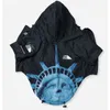 Dogface Pet одежда мода плащ ветрозащитный водонепроницаемый куртка ветровка французский бульдог отражающий слои большие S 211028