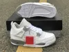 2021 El más nuevo Auténtico 4 Blanco Oreo 4s Hombre Zapatos al aire libre Tech Grey Black Fire Red CT8527-100 Zapatillas deportivas retro con caja