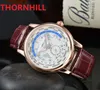 Top qualité Hommes Montre Fonction Complète Chronomètre Mode Casual horloge Homme concepteur de numéro numérique De Luxe Mouvement À Quartz Montres Montre De Luxe Cadeau De Qualité Parfaite