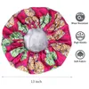 Mode Satin Bonnet för Curly Hair Women Sleep Cap Nightcap Sleeping Ankara Justerbar Headwrap Hat