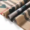 Bufanda de cuadros clásica 100% cachemira Bufandas de cachemira suave para hombres y mujeres 168 * 30 cm