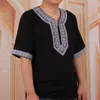 Vintage Africain Traditionnel Imprimer Dashiki Lâche T-shirt Hommes T-shirt Y0323