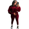 Designers tracksuits Women Clothes 2021 solid color casual sweater two-piece suit Women sports womens sets