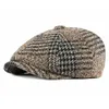 Acryl herfst winter krantenjongen caps platte pet pet mannen en vrouwen schilder baret hoeden 101