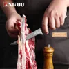 Juego de cuchillos de Chef XITUO Damasco, cuchillo de cocina profesional, cuchillo de carnicero para rebanar, cuchillo de utilidad estable, herramientas de cocina con mango de resina de madera