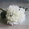 47 cm Hydrangea artificial cabeça cabeça de seda único toque real 8 cores para casamento Centerpieces Decorações de Casa Festa decorativa flores