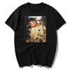 Travis Scott Camiseta The London Scotts T Shirt Efeito Rap Borboleta Music Album Homens Algodão Novo Verão Hip Hop Tops T-shirts 210329