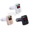 FM Adapter A9 Bluetooth Car Charger FM-sändare med dubbla USB-adapter Handfree MP3-spelare Support TF-kort för iPhone Samsung Universal