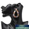 Grandes boucles d'oreilles rondes en Zircons pour femmes, nouvelles boucles d'oreilles colorées en Zircon, bijoux de haute qualité, cadeau Oorbellen Pendientes, prix d'usine, conception experte