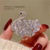 Broche cygne pour femmes, Joker Super Flash, Corsage en Zircon, vêtements à la mode, boucle ardillon, accessoires de luxe, cadeaux d'anniversaire et de vacances